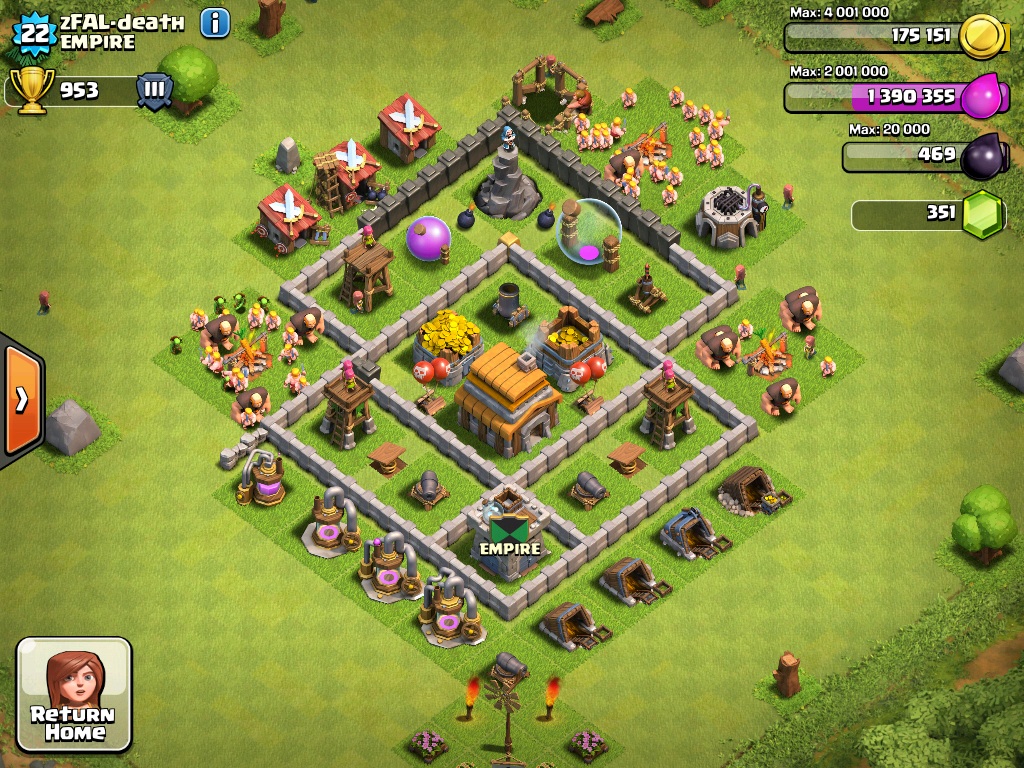 best base design for town hall level 5 good town hall layouts lvl...